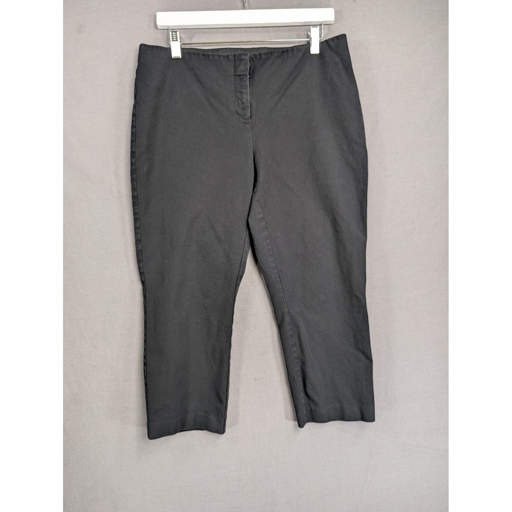 Alfani Womens Black Tummy Control Capri Pants 12 72207 SP19